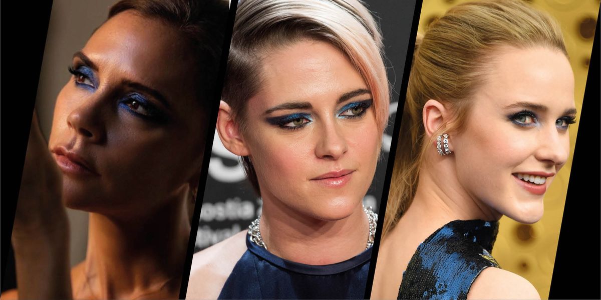 Le bleu est la nouvelle façon de porter un smoky eye cet automne