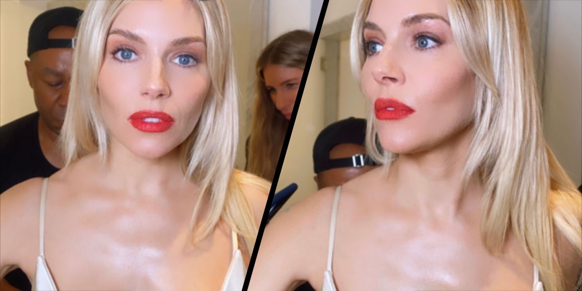 Sienna Miller a démontré la façon moderne de porter une lèvre rouge aux BAFTA