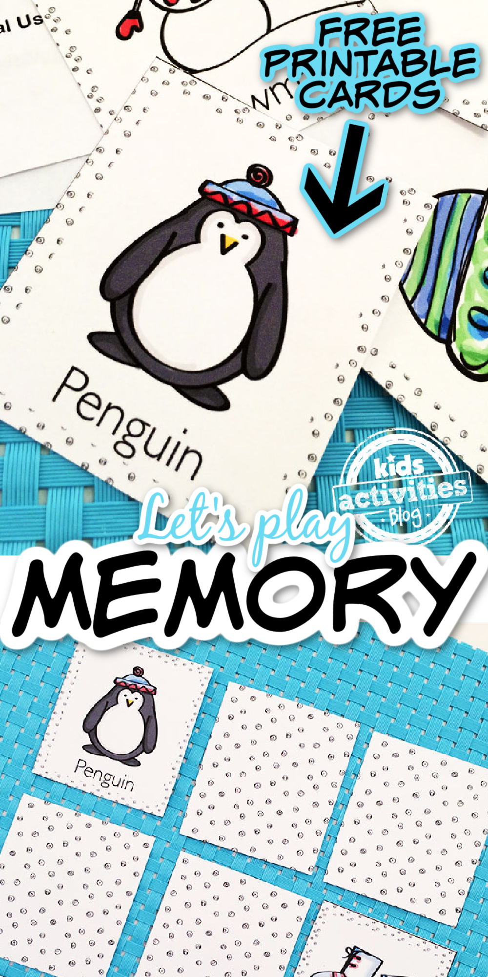 Jeu de mémoire imprimable gratuit pour les enfants d'âge préscolaire de Kids Activities Blog