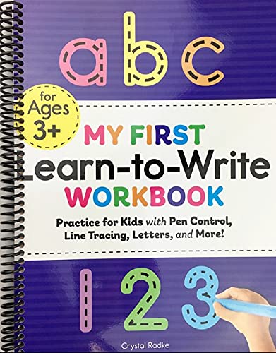 ABC My First Learn to Write Workbook - Pratique pour les enfants avec contrôle du stylet, traçage des lignes, lettres et plus à partir de 3 ans