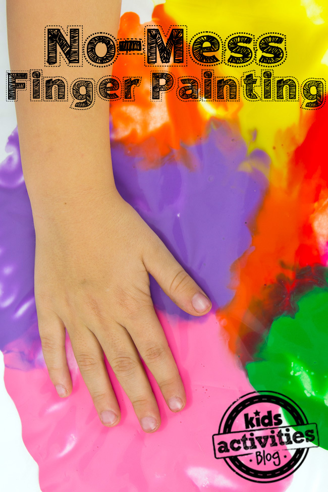 Peinture au doigt sans gâchis