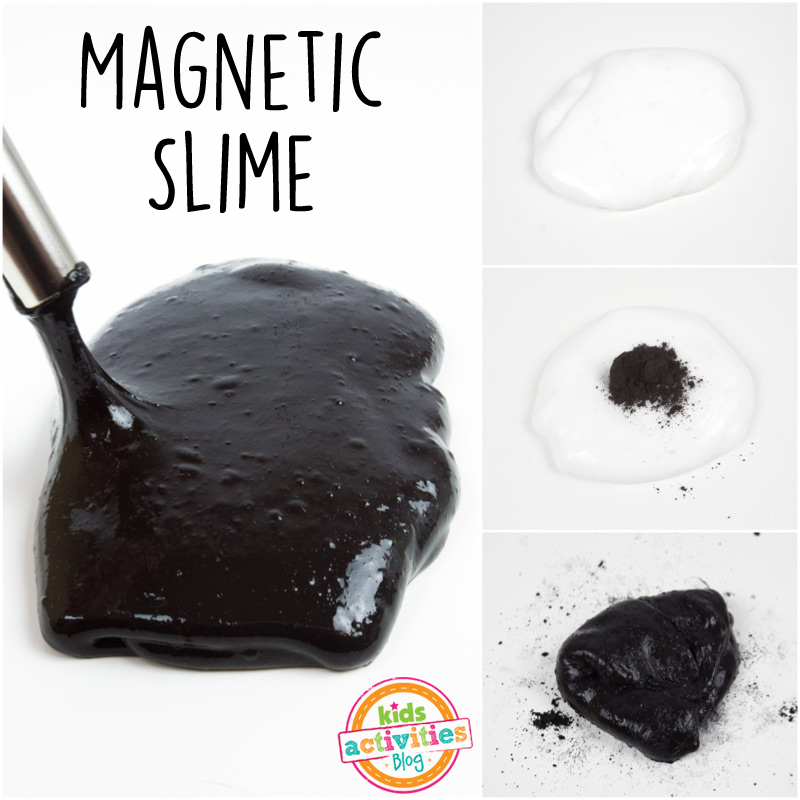 Magnétique Slime Collage Étapes 1 à 3 illustrées