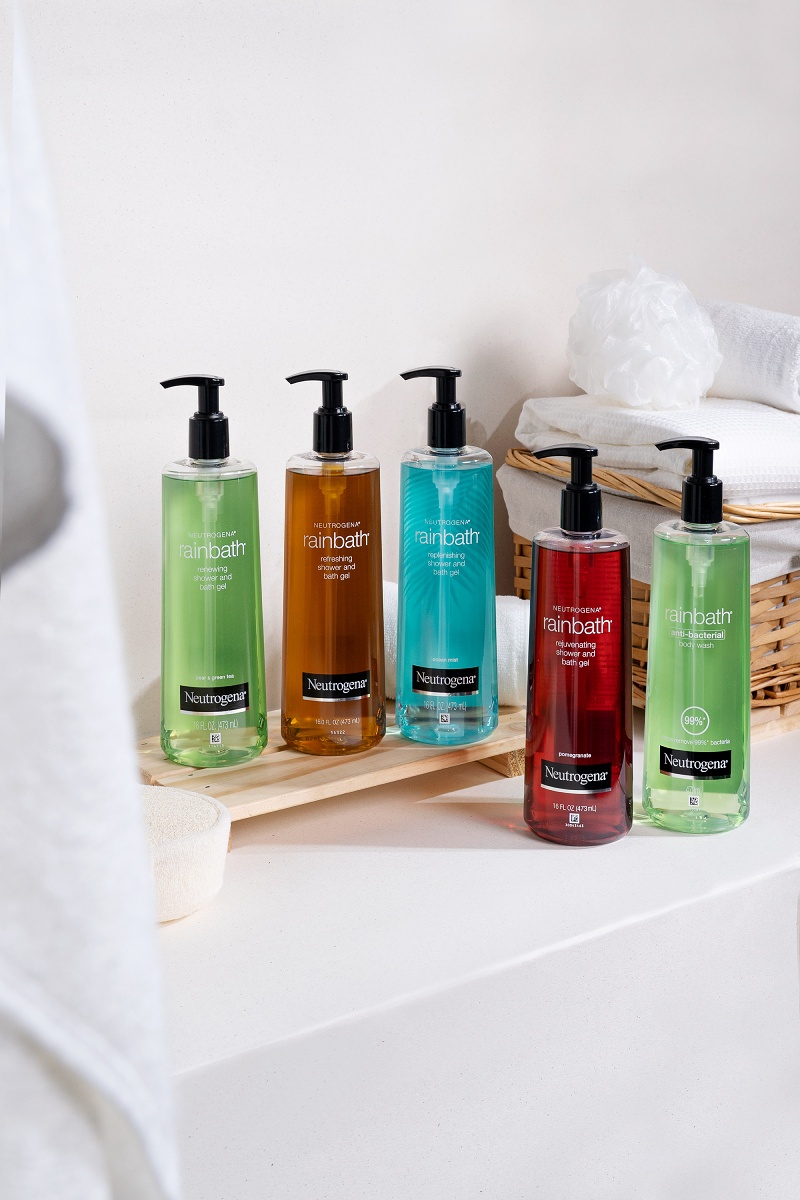 Gamme de gels douche et bain Neutrogena Rainbath Produits de soins corporels Neutrogena Singapore Holiday 2022