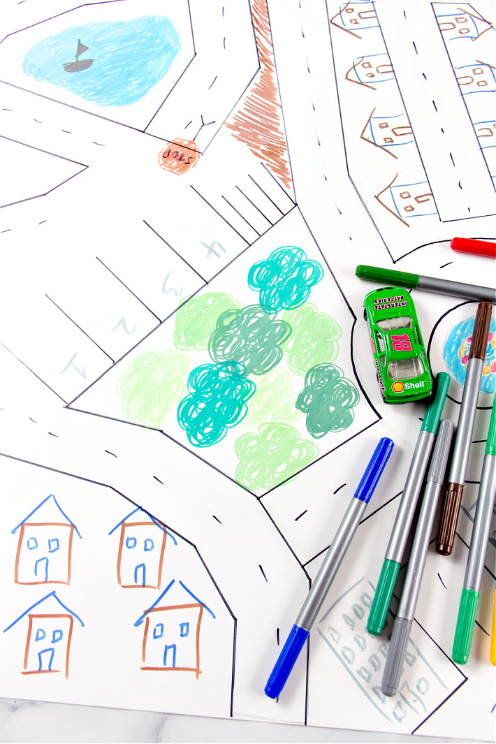 Étape 3 - comment fabriquer un tapis de jeu amusant pour les enfants en utilisant les fournitures que vous avez à la maison