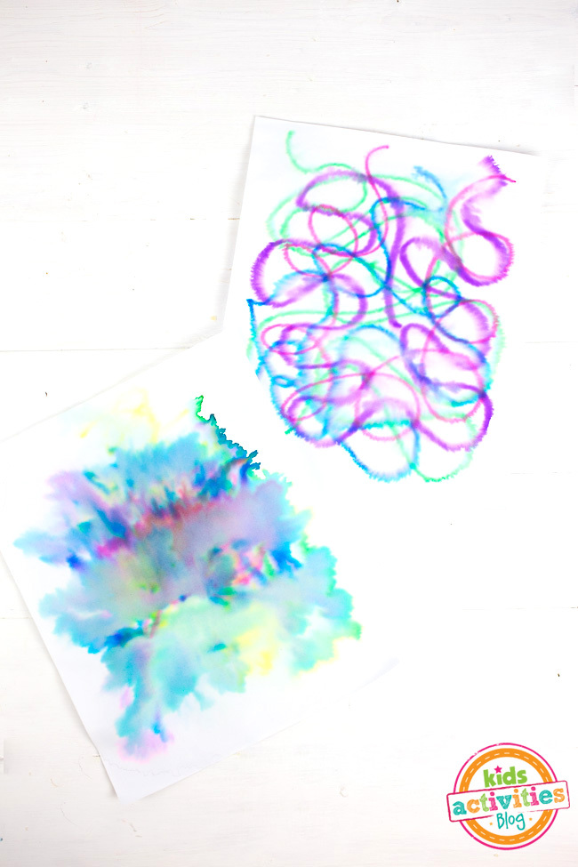 Faire de l'aquarelle avec des marqueurs