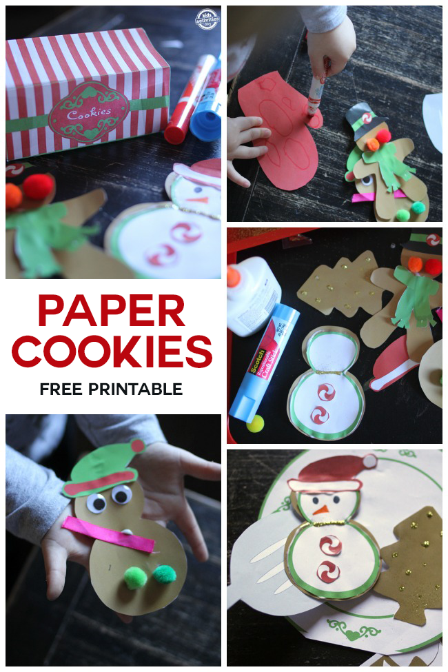 Imprimables de Noël {Absolument les choses les plus mignonnes que j'ai jamais vues} - comment mes enfants ont décoré cet ensemble imprimable - voyez les paillettes, les marqueurs et la plaque avec une spatule
