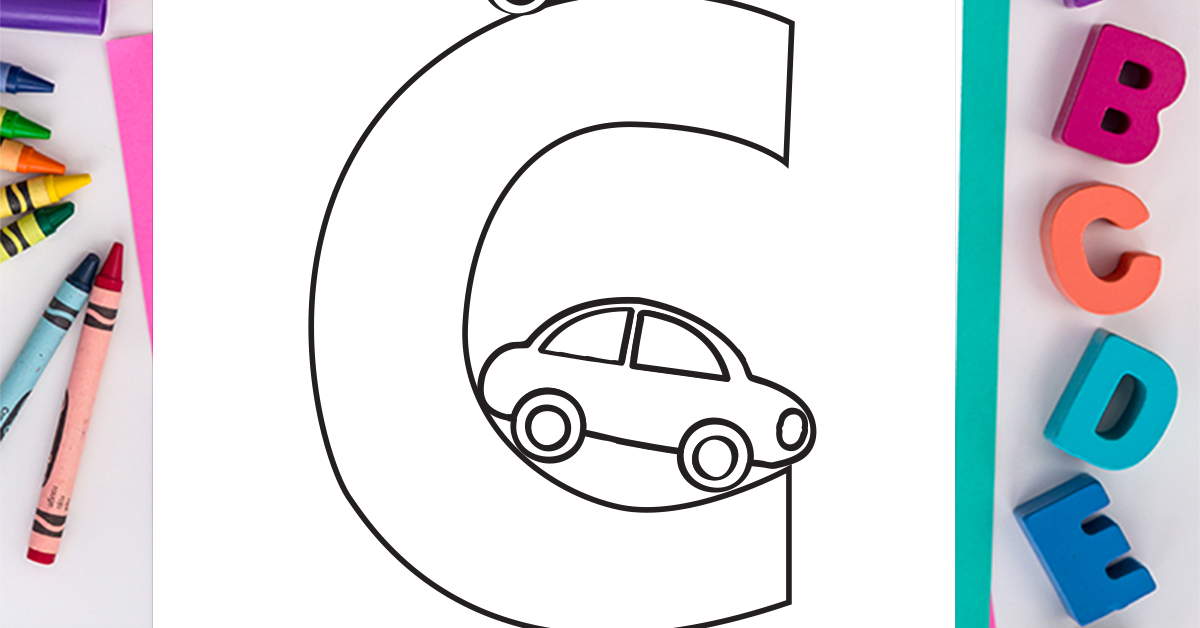 Coloriage Lettre C: Coloriage Alphabet Gratuit