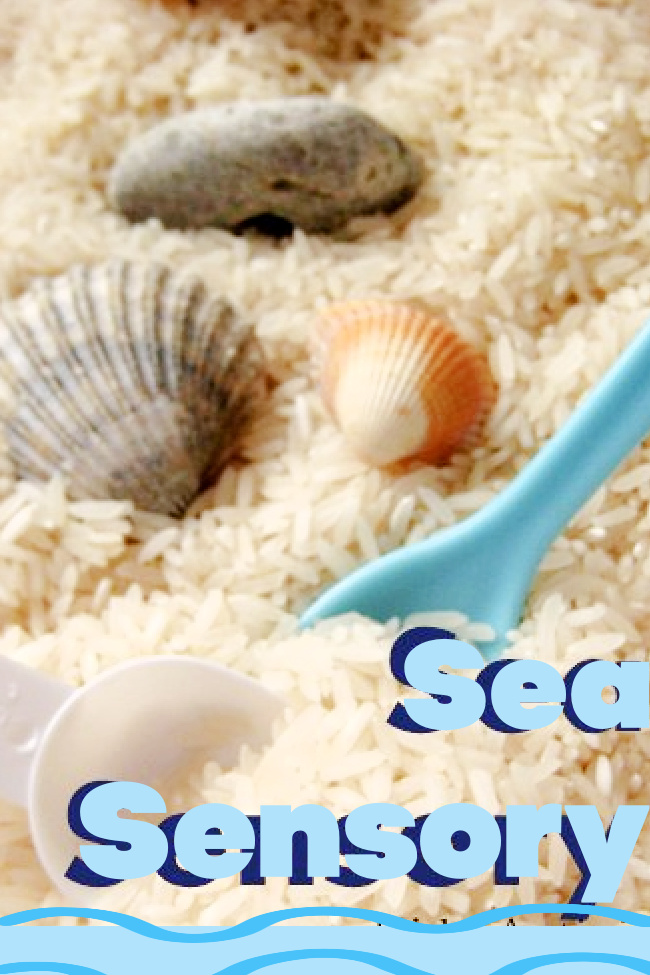 Seaside Ocean Poubelle sensorielle maison pour enfants - Blog d'activités pour enfants