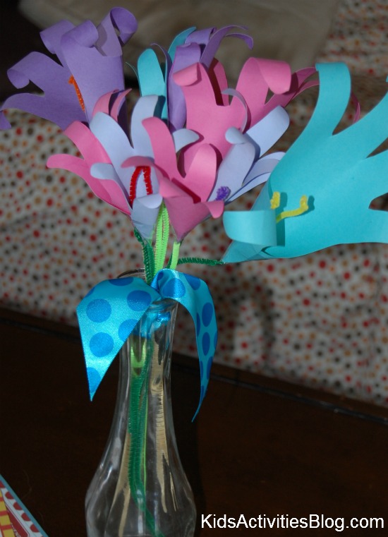 Bouquet d'empreintes de mains