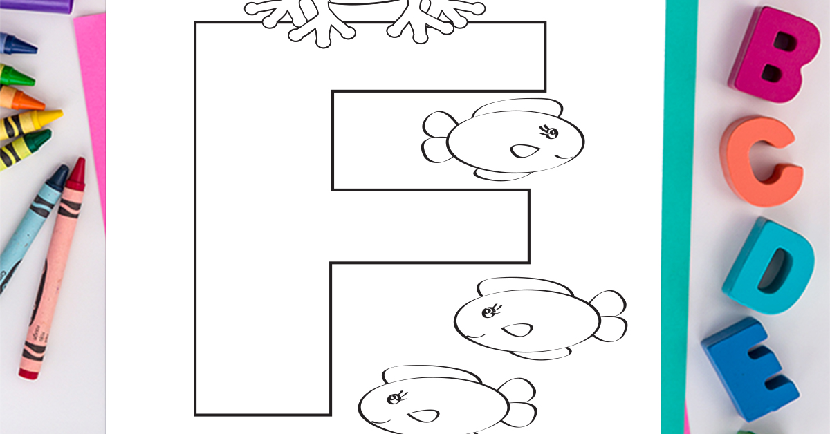 Coloriage Lettre F: Coloriage Alphabet Gratuit