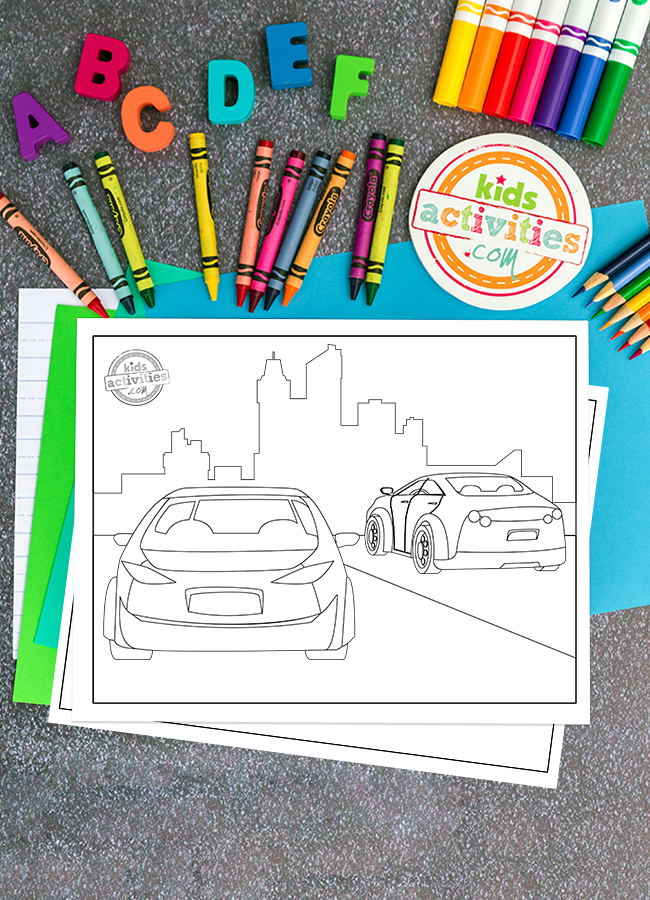 pages de couleur de voiture