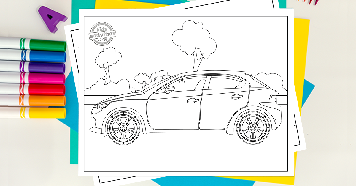 Coloriages De Voitures Cools