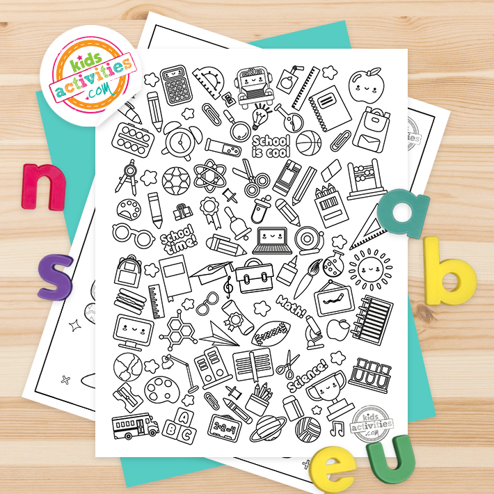 100e jour d'école Coloriages Carré