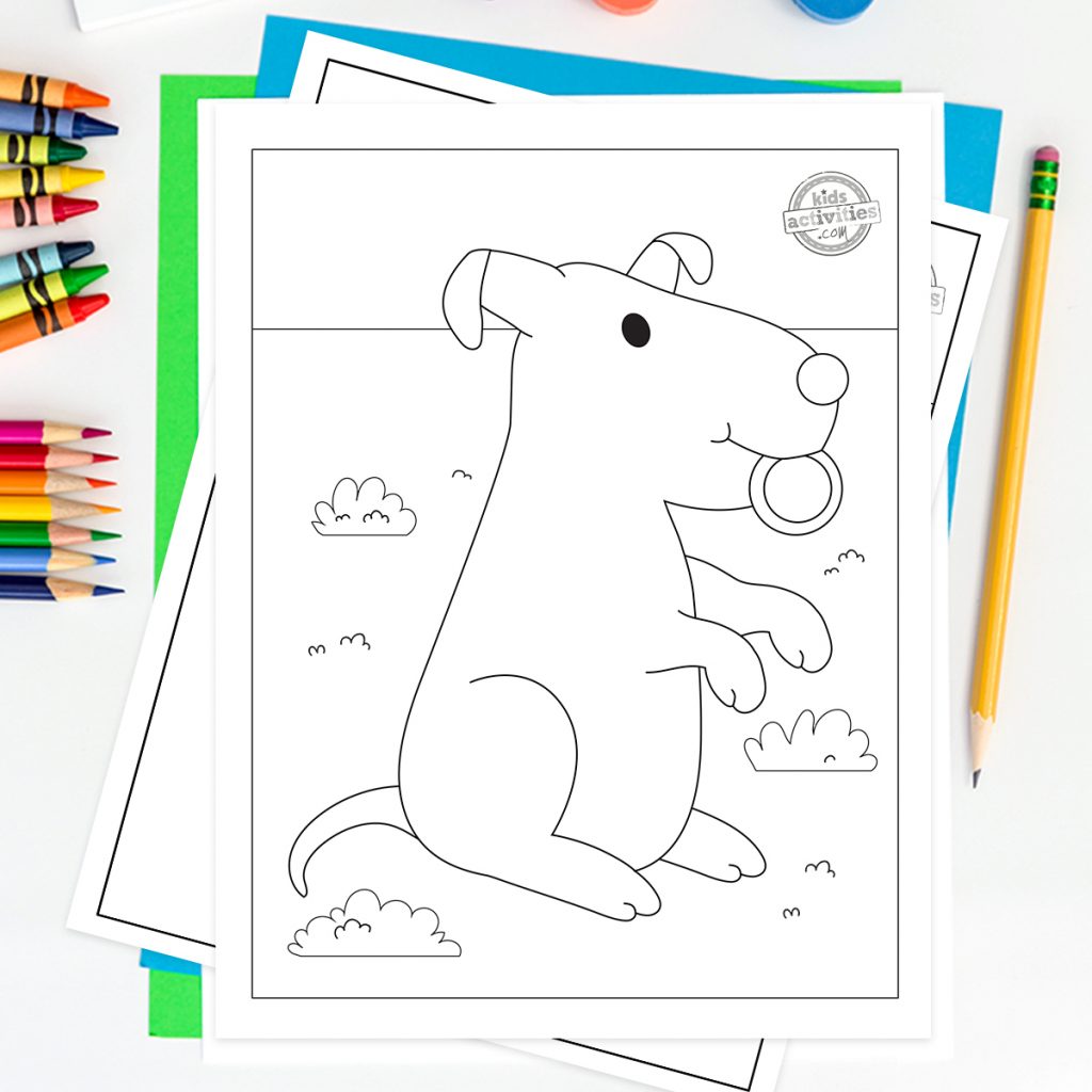 coloriages gratuits de chiots