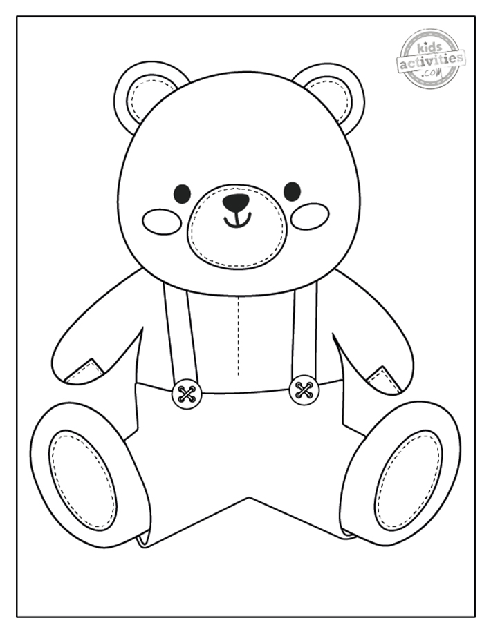 Capture d'écran de coloriage d'ours en peluche 2