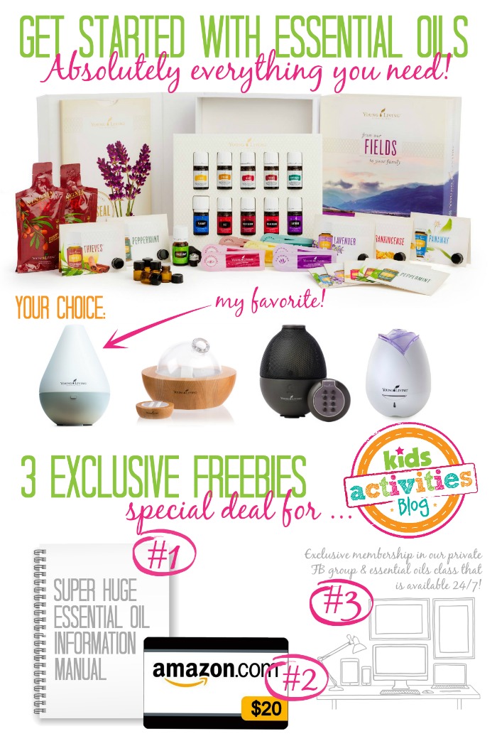 Offre sur les huiles essentielles Young Living du blog d'activités pour enfants