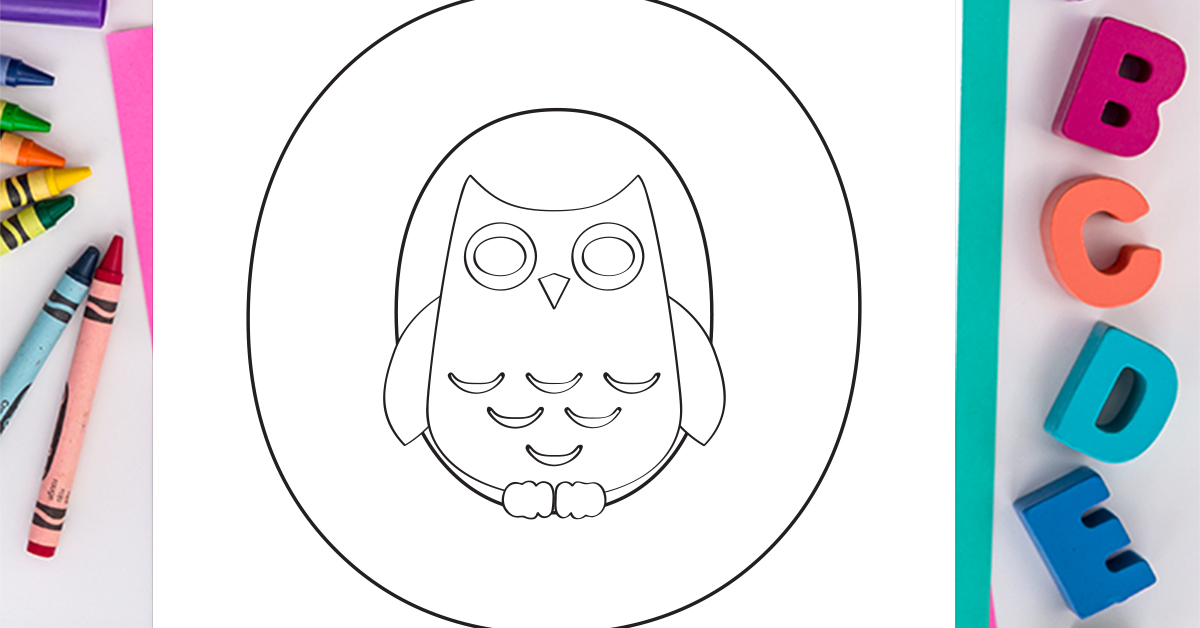 Page de coloriage de la lettre O: Coloriage gratuit de l'alphabet