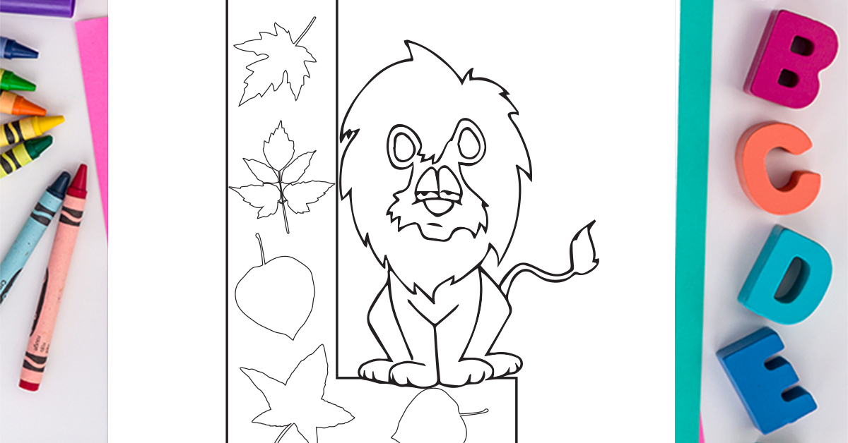 Page de coloriage de la lettre L: Coloriage gratuit de l'alphabet