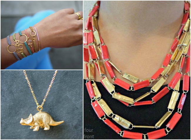 18 façons cool de fabriquer des bijoux- bracelet tressé, collier de dinosaure, collier recyclé- blog d'activités pour enfants