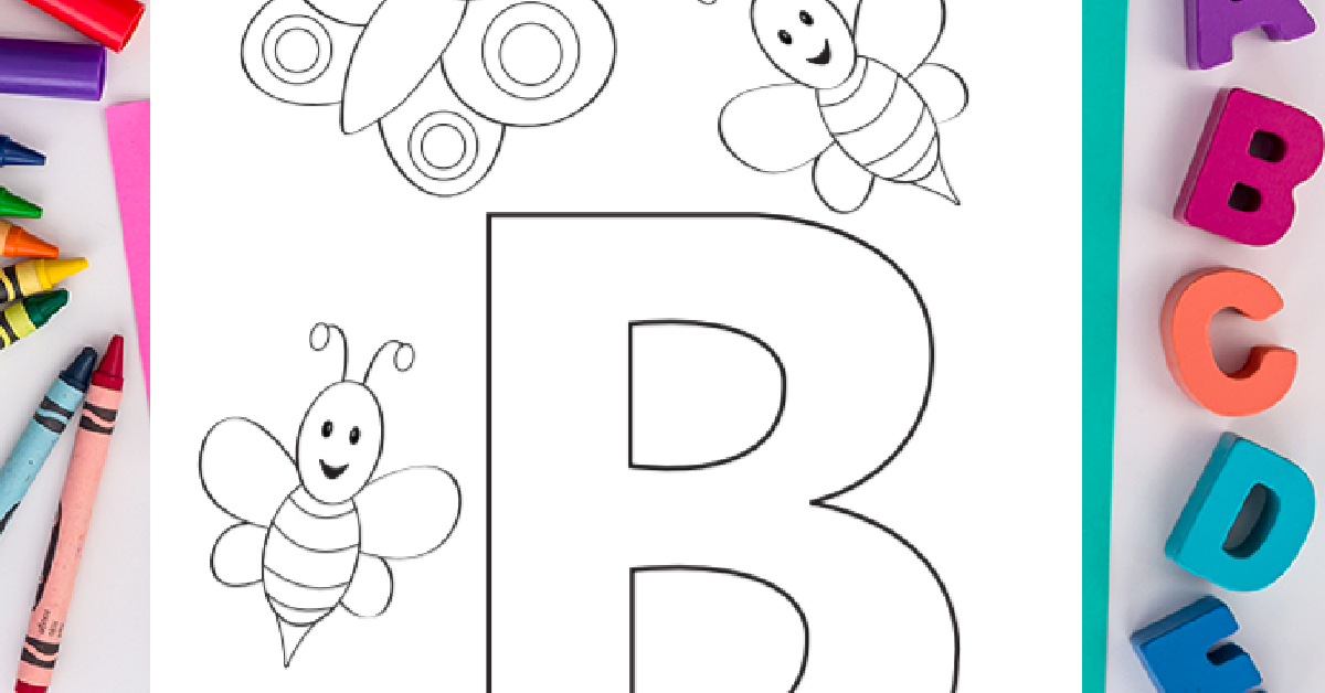 Coloriage Lettre B: Coloriage Alphabet Gratuit