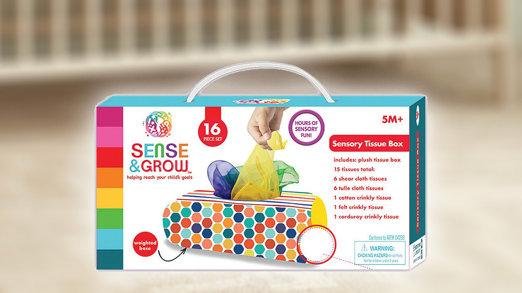 Examen de la boîte de mouchoirs magiques sensoriels Sense & Grow de Creative Kids