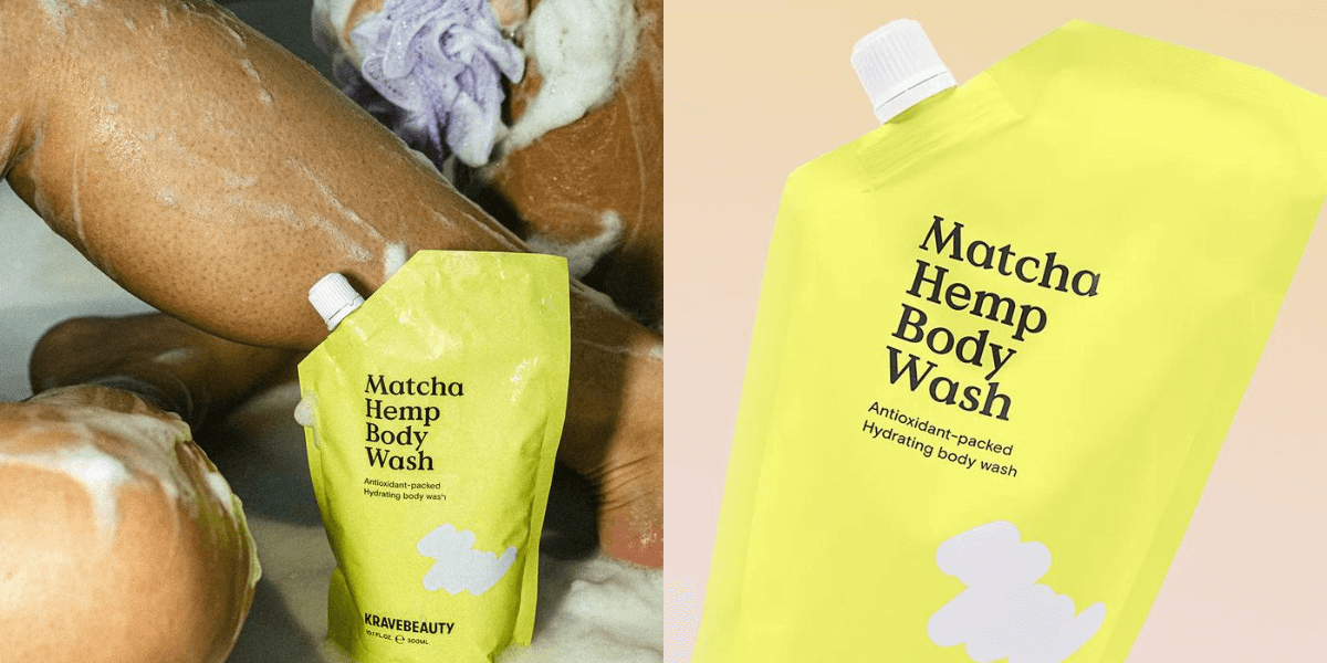 Gel douche au chanvre Matcha de Krave Beauty : prix et disponibilité à Singapour