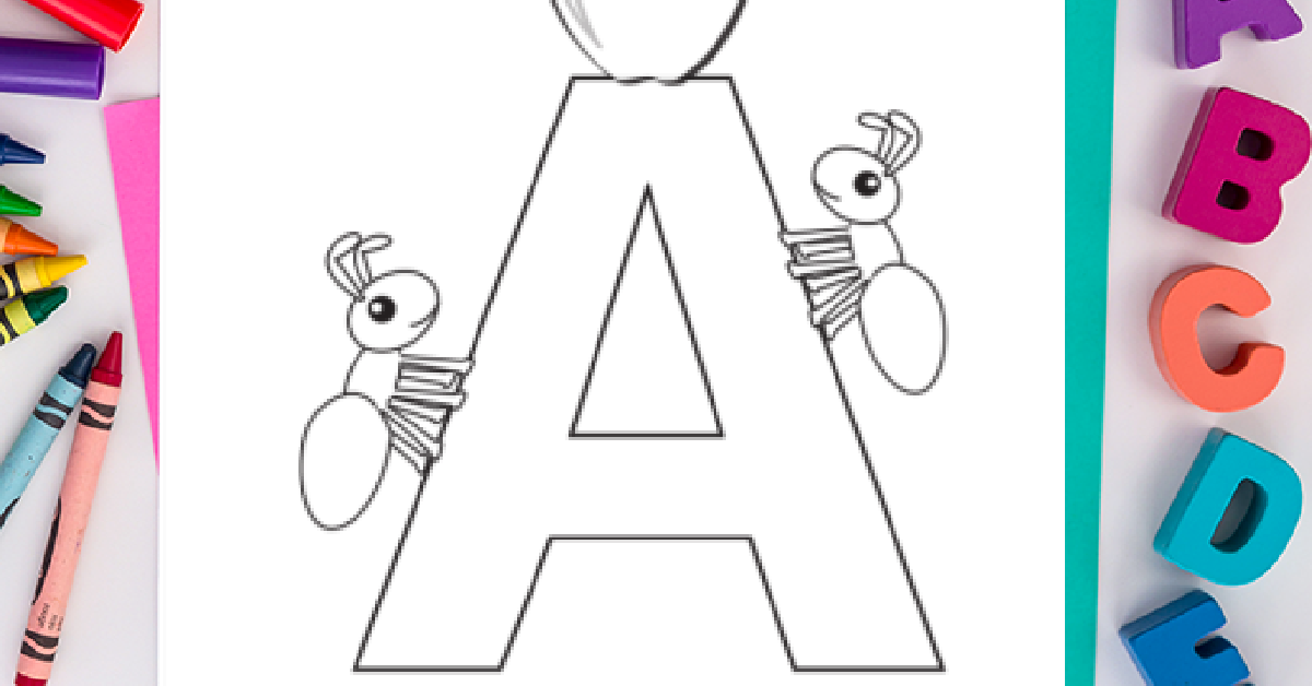 Lettre A Coloriage: Pages à colorier gratuites de l'alphabet