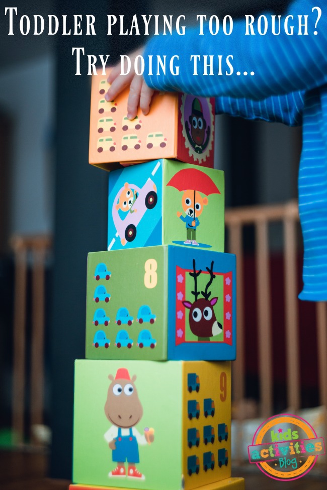 Si votre tout-petit joue trop fort - blocs d'empilage pour tout-petits illustrés - Blog d'activités pour enfants