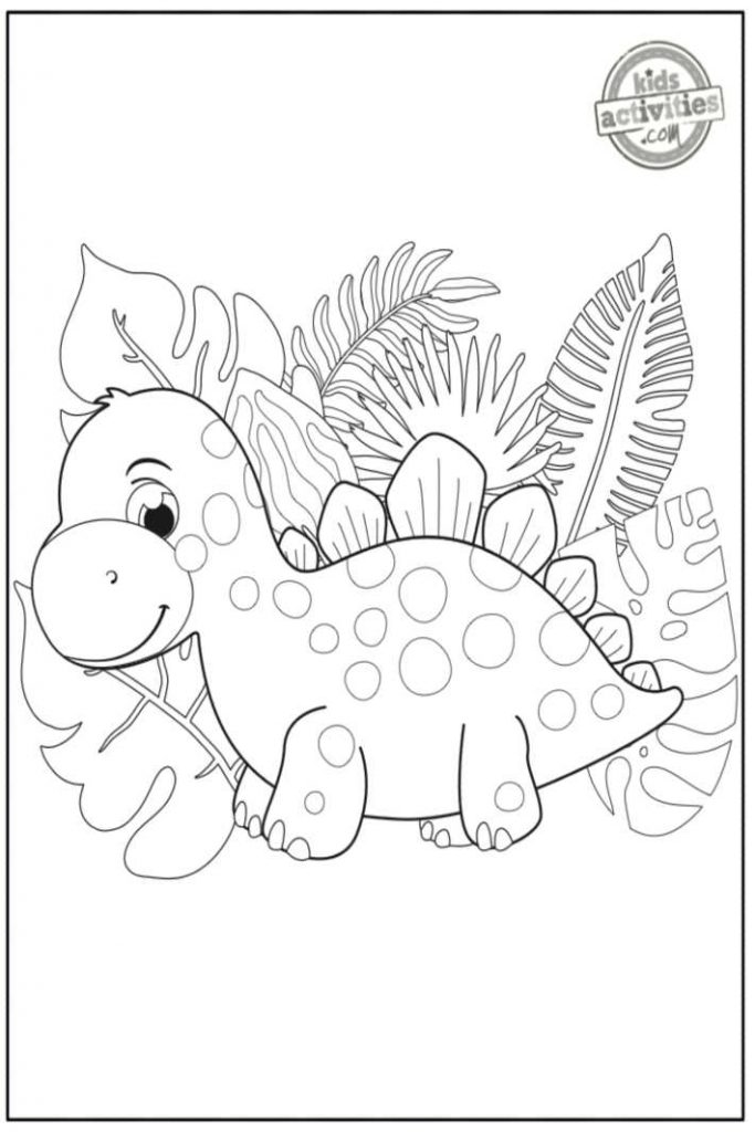 coloriages de dinosaures mignons à imprimer 
