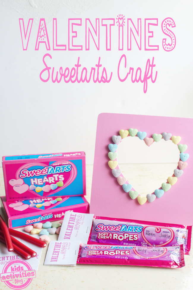 sweetarts artisanat de la saint valentin pour les enfants du blog d'activités pour enfants