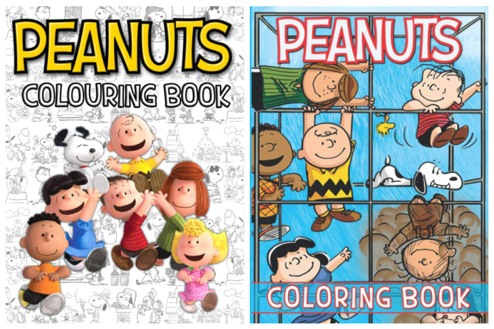 Peanuts Livres de coloriage pour adultes et enfants Images d'Amazon