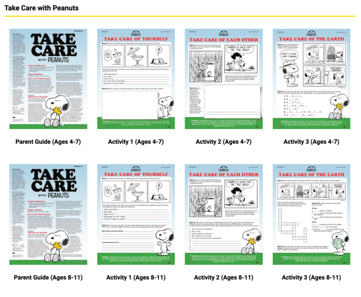 Plans de cours de Peanuts dot com - Prenez soin des cacahuètes - Capture d'écran