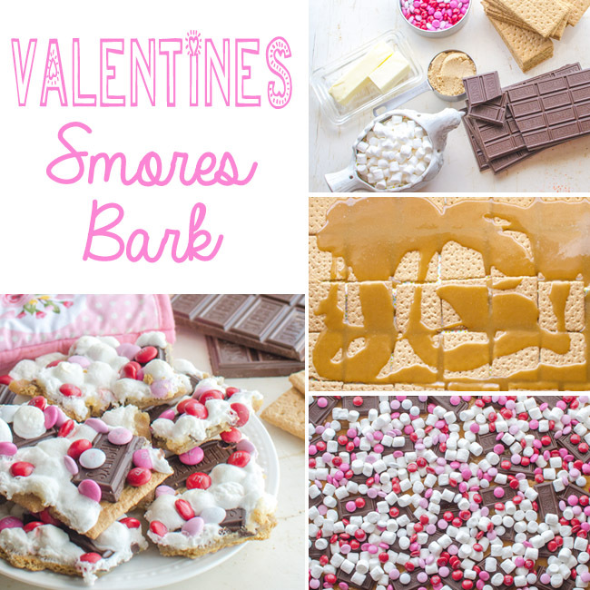 écorce de smores dessert saint valentin