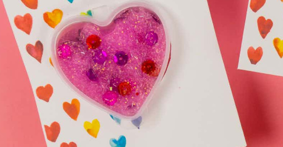Valentines Slime maison avec imprimable gratuit !