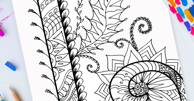 Zentangle Lettre L Design – Imprimable Gratuit
