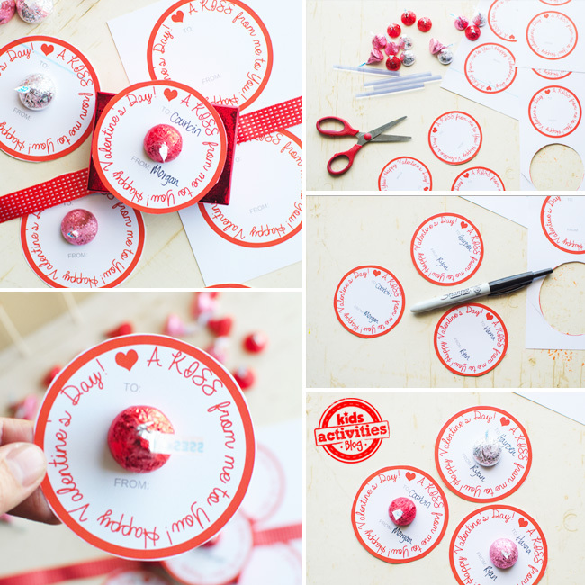 Suivez notre tutoriel étape par étape pour assembler nos cartes de Saint Valentin Hershey kiss.- Saint Valentin maison simple