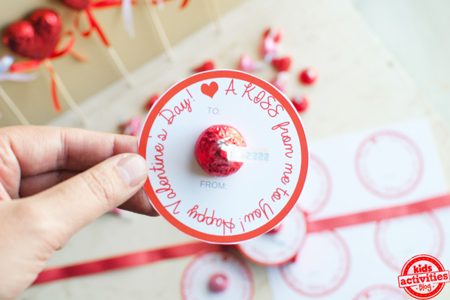 Saint-Valentin maison simple qui envoie "un baiser de moi à toi"