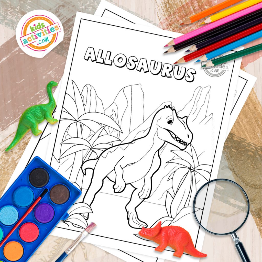 coloriages de dinosaures pour les enfants