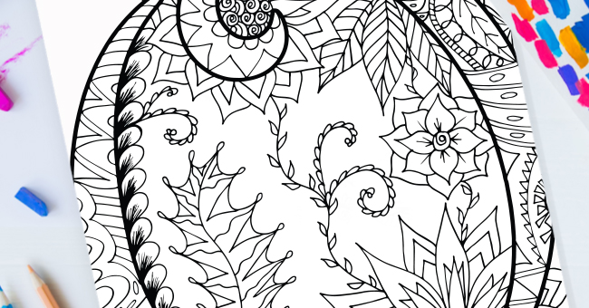 Zentangle Lettre O Design – Imprimable Gratuit