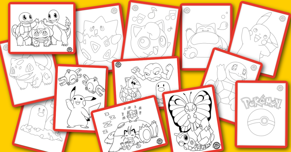 Plus de 100 pages de coloriage Pokémon GRATUITES