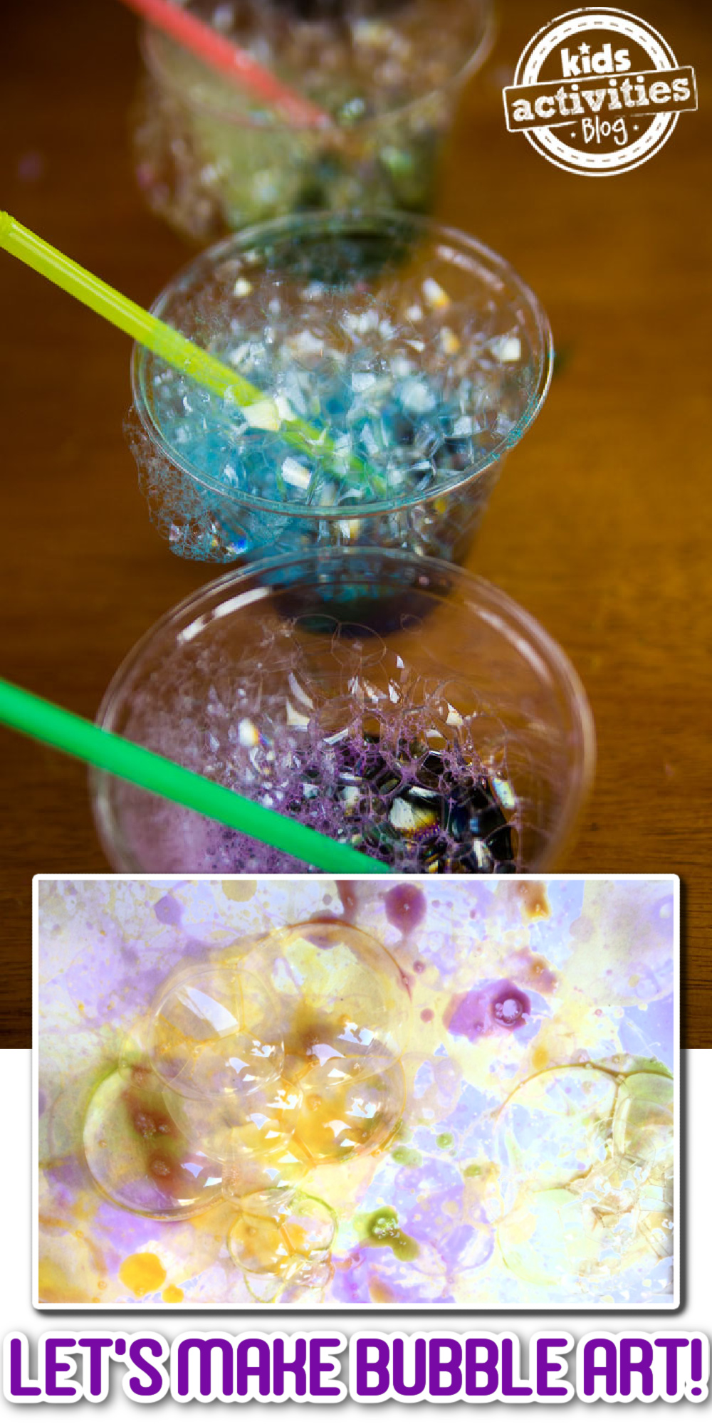 Bubble Art for Kids - Blog d'activités pour enfants Pinterest