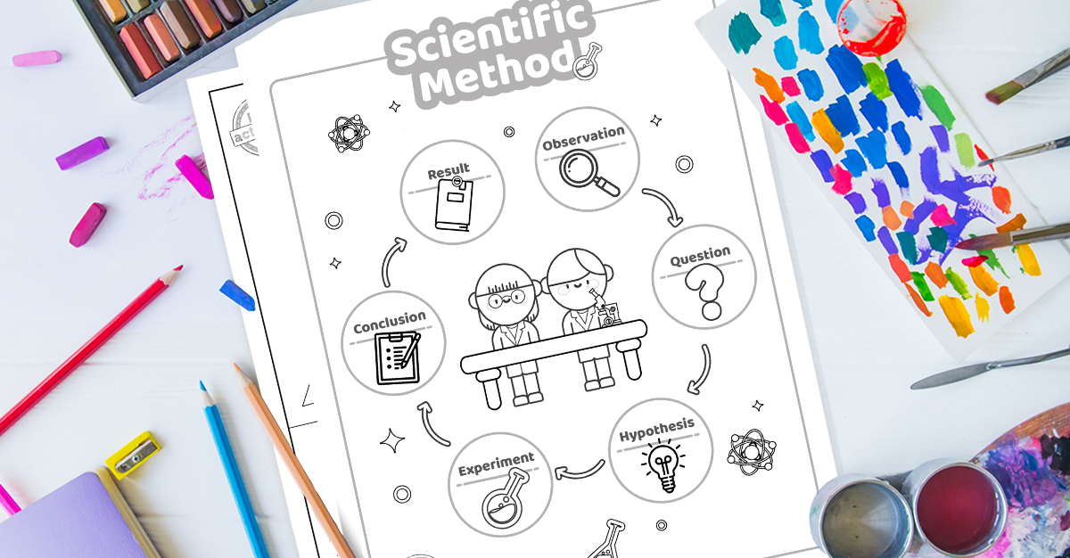 Étapes de la méthode scientifique pour les enfants avec des feuilles de travail imprimables amusantes