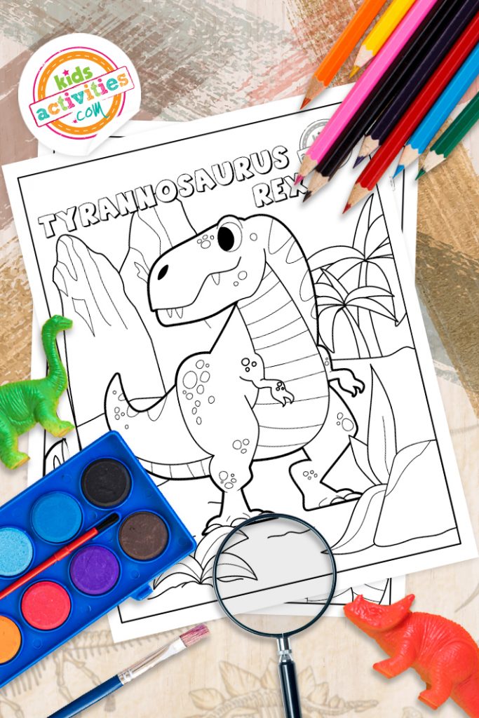Coloriages à imprimer T. rex