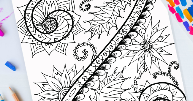 Zentangle Lettre Z Design – Imprimable Gratuit