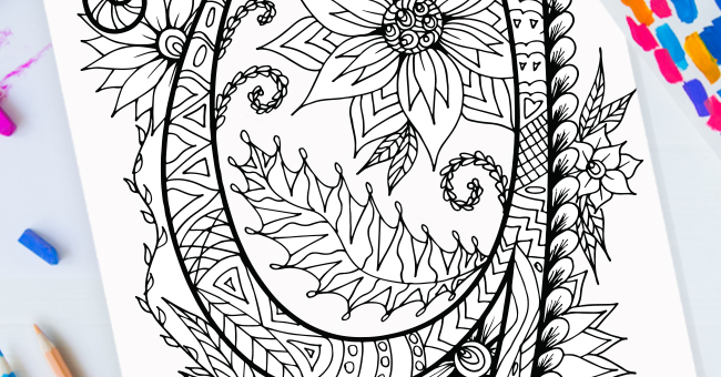 Zentangle Lettre Y Design – Imprimable Gratuit