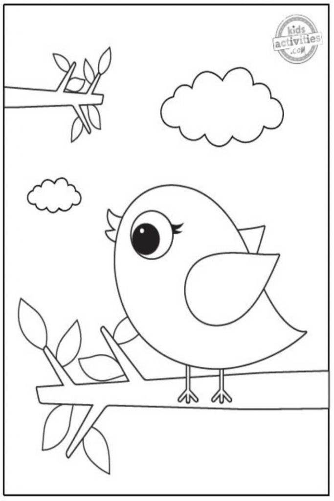 coloriage oiseau gratuit
