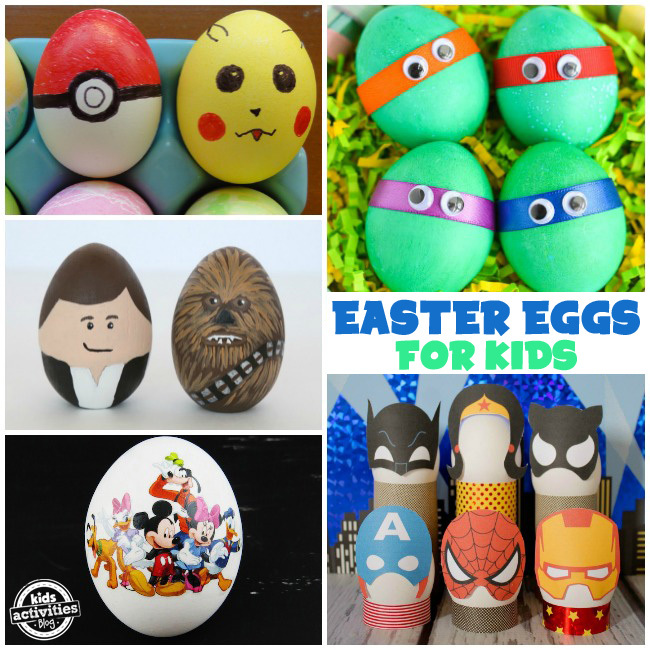 Des œufs de Pâques sympas qui ressemblent à Pokemon, Mutant Ninja Turtles, Star Wars, Superheros et Disney