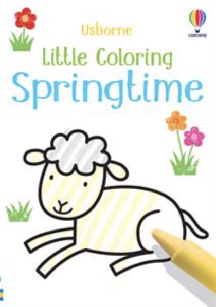 Usborne petite couverture de livre de printemps à colorier