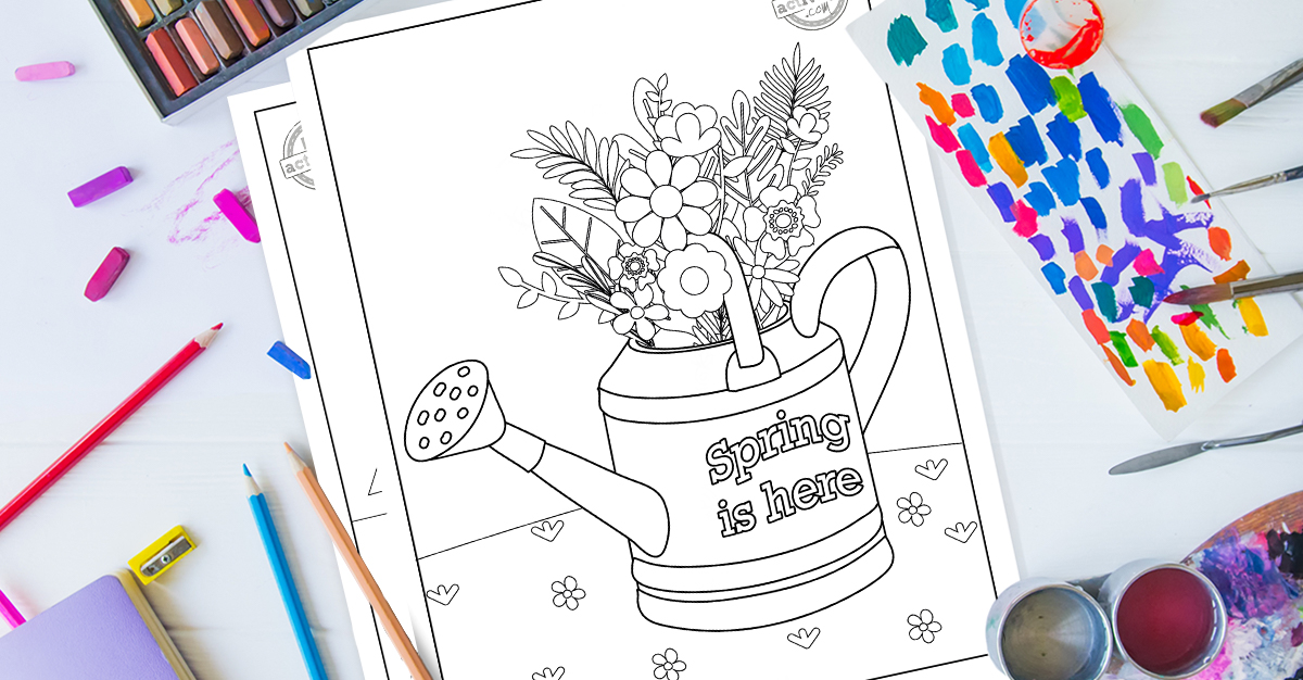 Hello Spring Coloring Pages pour accueillir la saison du printemps