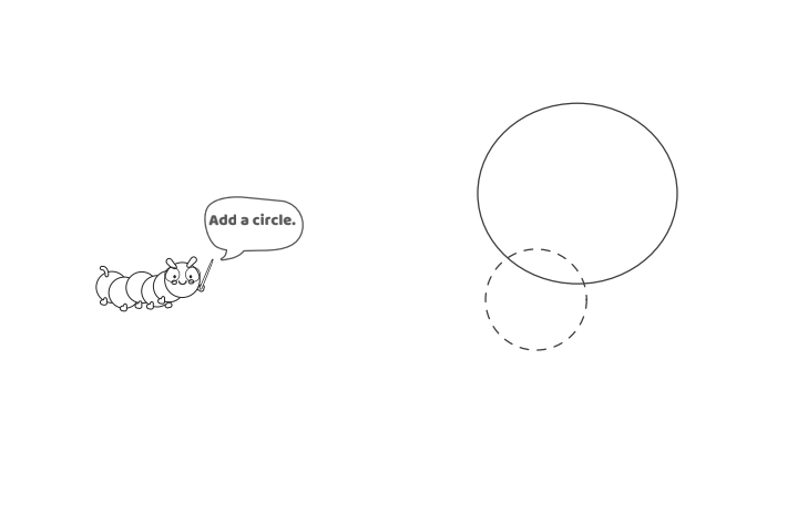 Étape 2 - Comment dessiner la lettre bulle R - Blog d'activités pour enfants Étape 2 - Comment dessiner la lettre bulle R - Blog d'activités pour enfants - texte : Ajoutez un cercle.